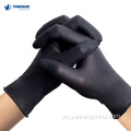 Pulverfreie schwarze Einweg -Nitrilhandschuhe für medizinische Handschuhe